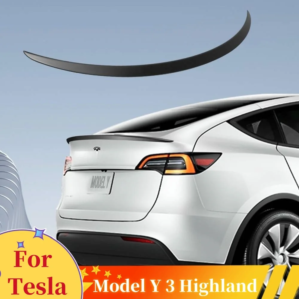 

Rear Trunk Spoiler For Tesla Model Y Model 3 Model 3 Highland 2017 - 2024 High-performance ABS Spoiler Lip Tail Wing Accessories