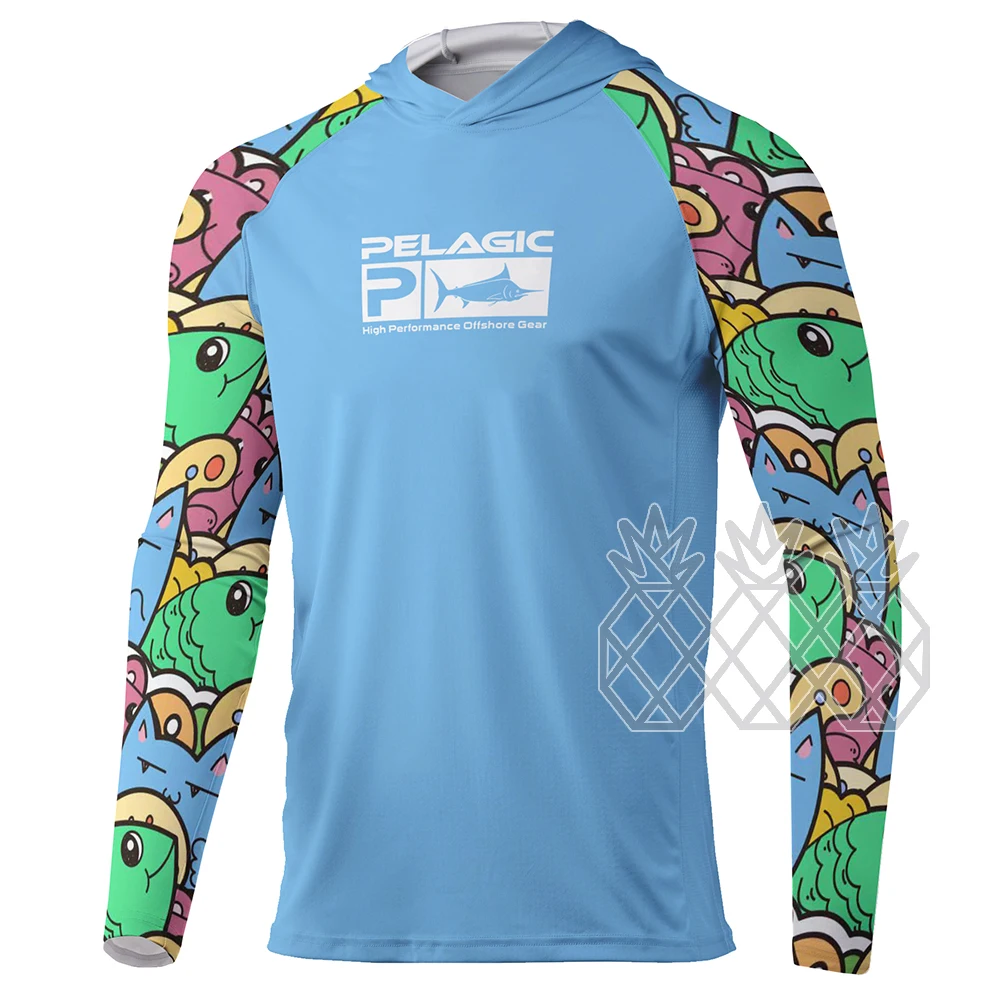 PELAGIC Performance Fishing Shirts Hoodie Men Long Sleeve Breathable Fishing Jersey Sun Protection Lightweight Angling Clothing
PELAGIC Performance Fishing Shirts Hoodie Men Long Sleeve Breathable Fishing Jersey Sun Protection Lightweight Angling Clothing