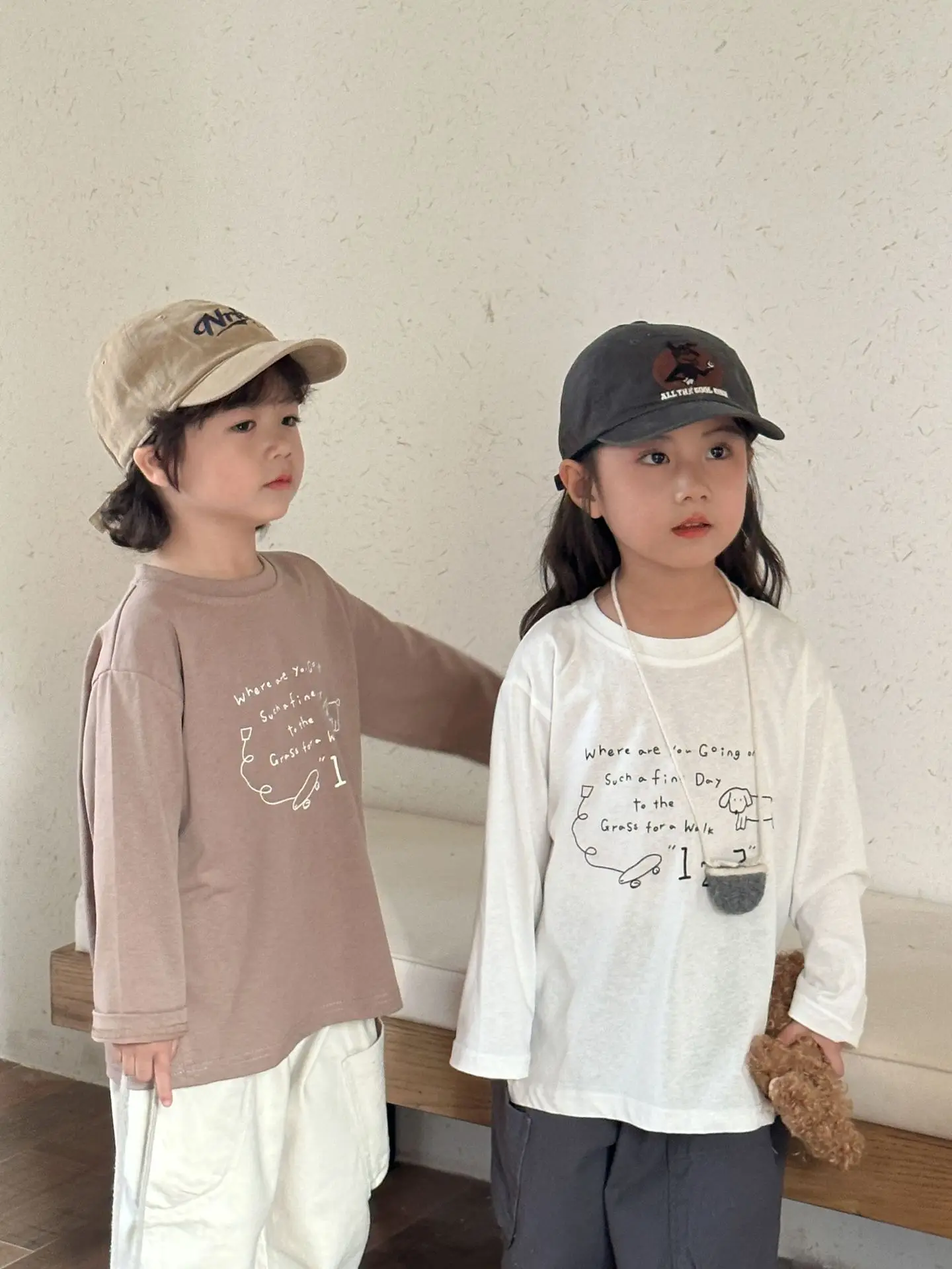 2025 Spring New Children Long Sleeve T Shirts Letter Print Girls Cotton Casual Tees Boys Versatile Bottoming Shirts Kids Clothes 7 S290589c10f814aa28b77be5123fcfdede