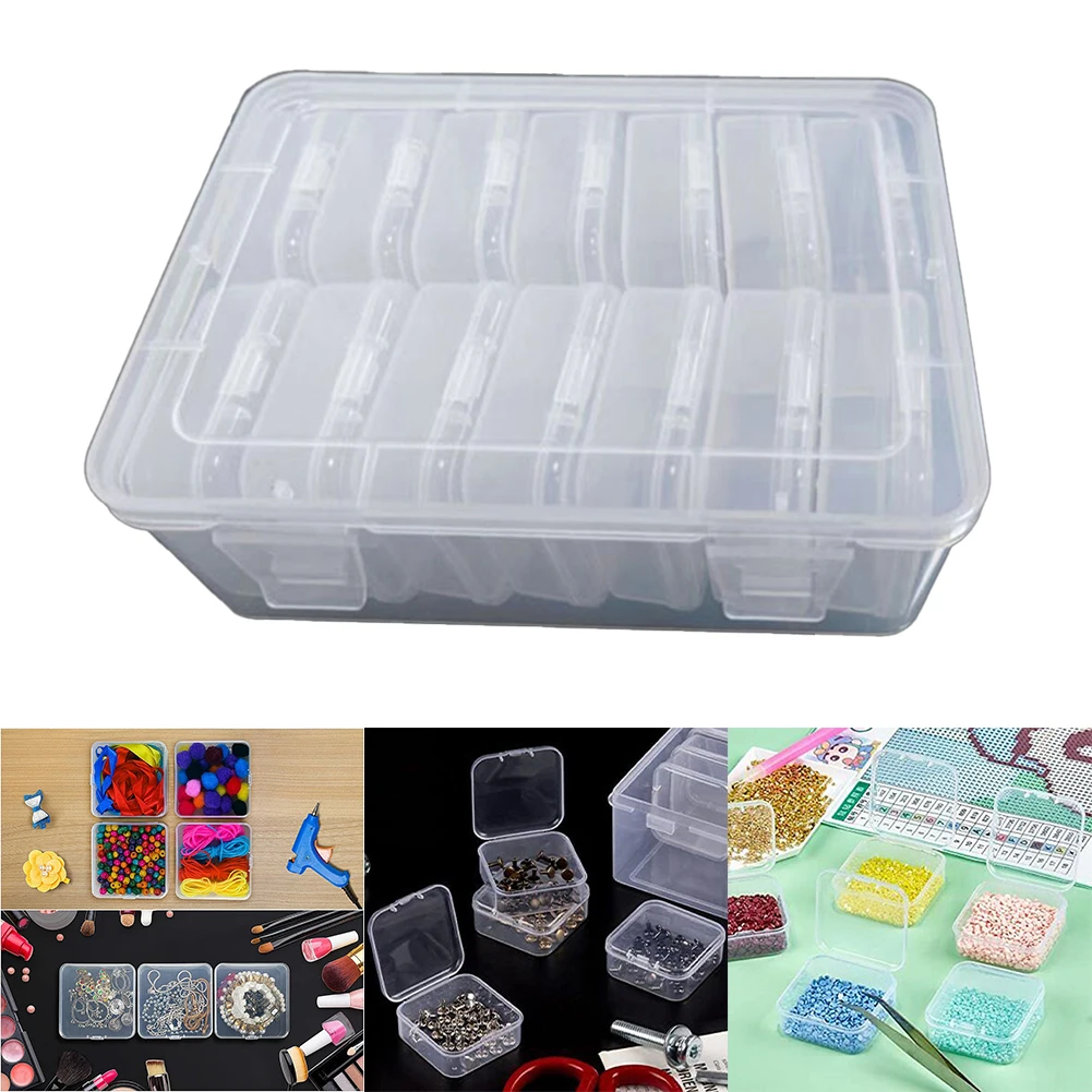 14pcs Square Plastic Storage Box Jewelry Container Transparent Square Box Case Organizer Packaging For Jewelry Beads Earrings
14pcs Square Plastic Storage Box Jewelry Container Transparent Square Box Case Organizer Packaging For Jewelry Beads Earrings