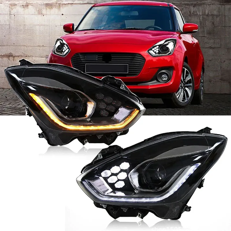 

Car Led Headlights For Suzuki Swift 2018 2019 2020 2021 Swift Headlights Modified Front Led DRL Signal Lights Auto Accessories