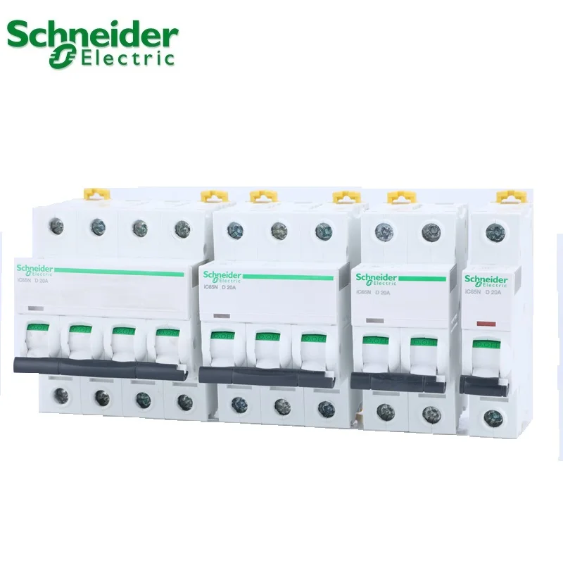 

Schneider electric Mini Circuit Breaker Acti 9 iC65N D type 2P 3P 4P 1A 2A 3A 4A 6A 10A 16A 20A 25A 32A 40A 50A 63A AC
