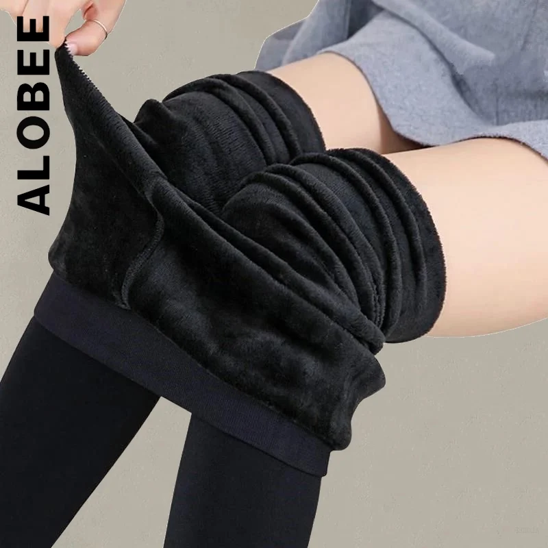Alobee Women Winter Leggings High Waist Solid Color Velvet Women Thickened Velvet Leggings Warm Leggins Stretchy Black Leggings 
Alobee Women Winter Leggings High Waist Solid Color Velvet Women Thickened Velvet Leggings Warm Leggins Stretchy Black Leggings