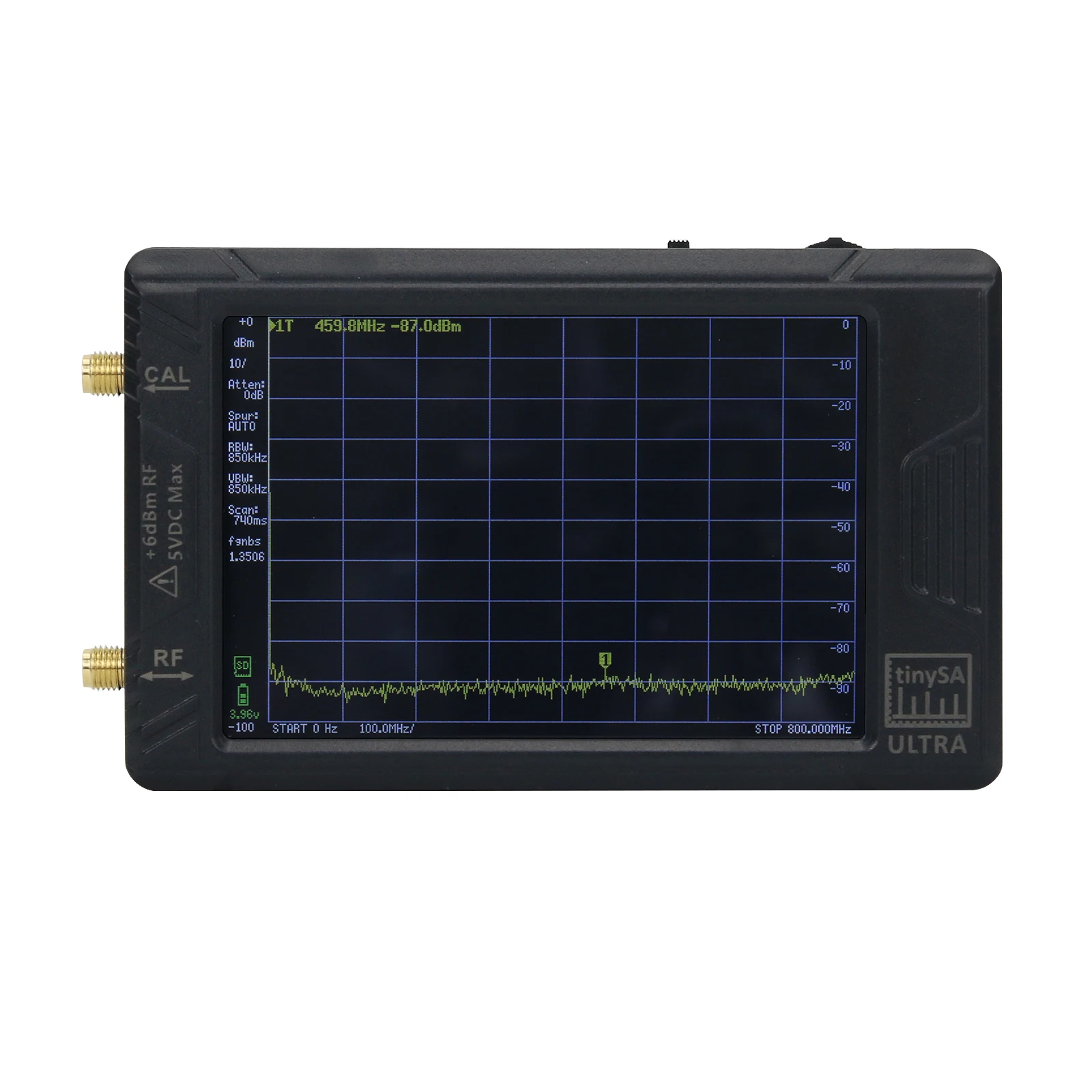 ULTRA 100k-5.3GHz RF Signal Generator Handheld Tiny Spectrum Analyzer with 4inch Display for tinySA
ULTRA 100k-5.3GHz RF Signal Generator Handheld Tiny Spectrum Analyzer with 4inch Display for tinySA