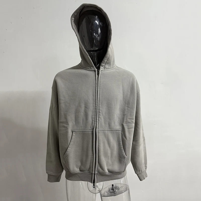 IEFB Men's Wear Wax Printing Vintage Male Hoodies Oversized Loose Zipper Water Washed Plush Sweatshirt Trendy New 9C9349 46 S290fd0b4b5d841d6b51c845af2d5bb9fZ