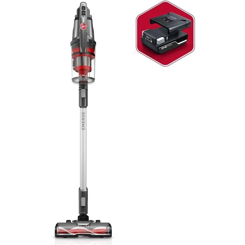 Hoover ONEPWR WindTunnel Emerge Cordless Lightweight Stick Vacuum Cleaner, BH53600V, Silver
Hoover ONEPWR WindTunnel Emerge Cordless Lightweight Stick Vacuum Cleaner, BH53600V, Silver