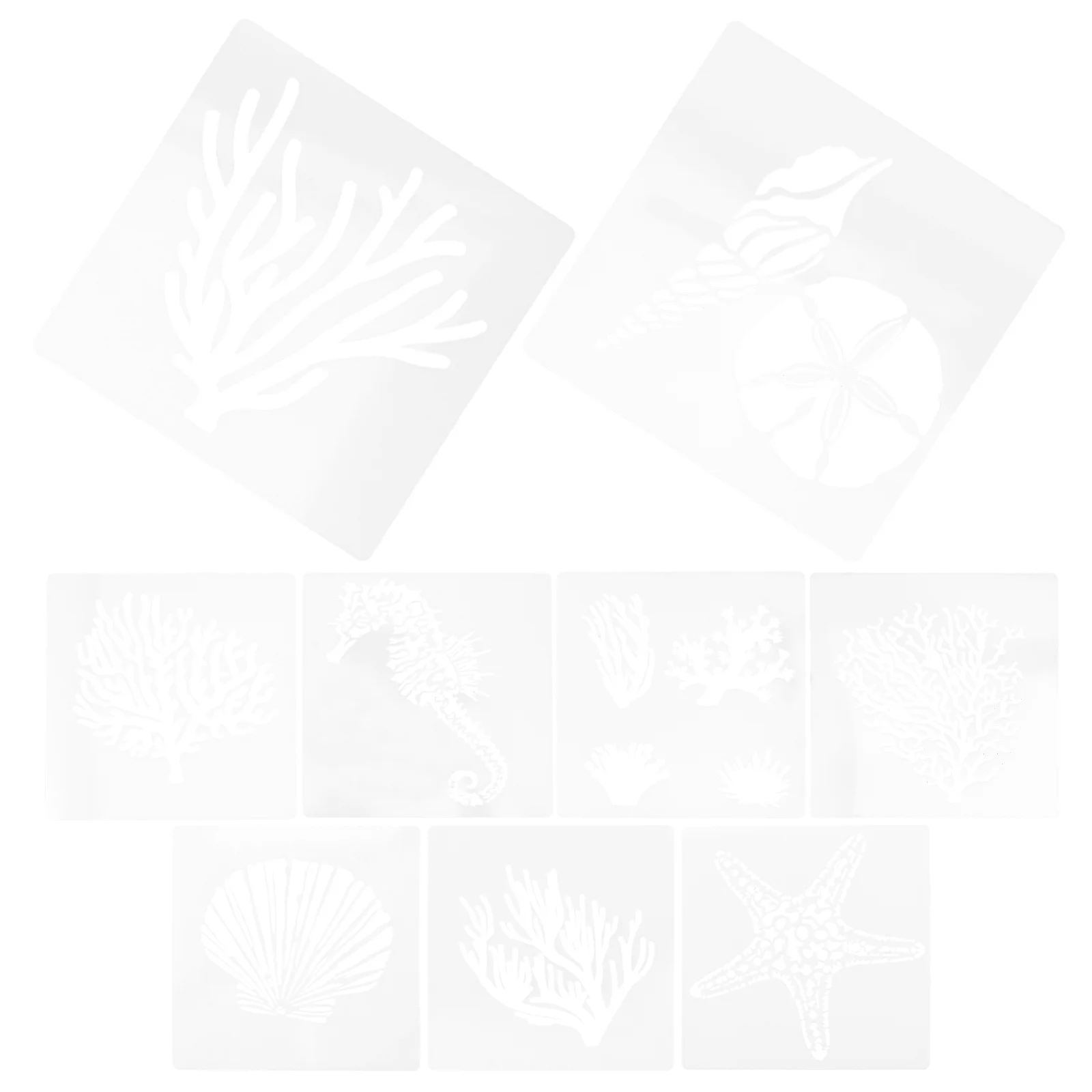 9 Pcs Ocean Hollow Inkjet Template The Pet Sea Creatures Stencils for Painting on Wood
9 Pcs Ocean Hollow Inkjet Template The Pet Sea Creatures Stencils for Painting on Wood