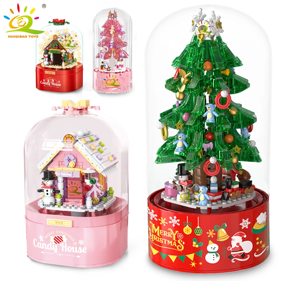 HUIQIBAO Pink Christmas Tree Series Music Box Building Blocks Santa Claus Figures House City Bricks Toys for Children Xmas Gift
HUIQIBAO Pink Christmas Tree Series Music Box Building Blocks Santa Claus Figures House City Bricks Toys for Children Xmas Gift
