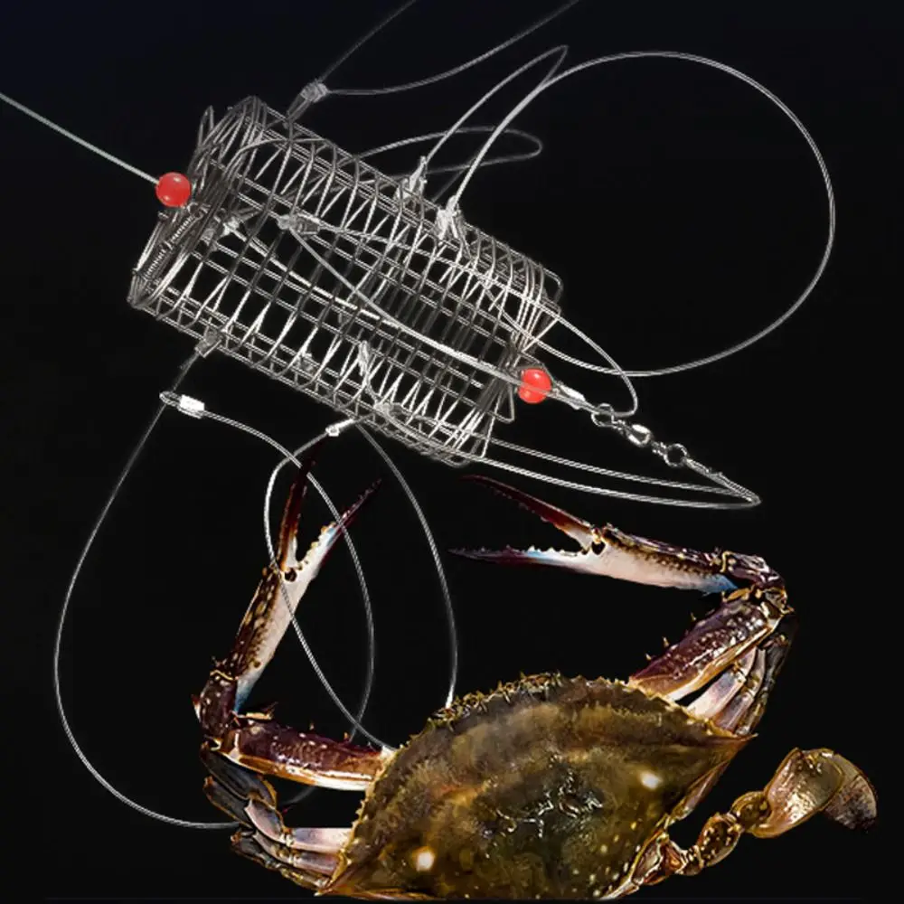 Stainless Steel Catching Tool Professional 8 Rings Durable Crab Trap Nylon Thread Lure Trap Crab Lobster Shrimp Crayfish
Stainless Steel Catching Tool Professional 8 Rings Durable Crab Trap Nylon Thread Lure Trap Crab Lobster Shrimp Crayfish