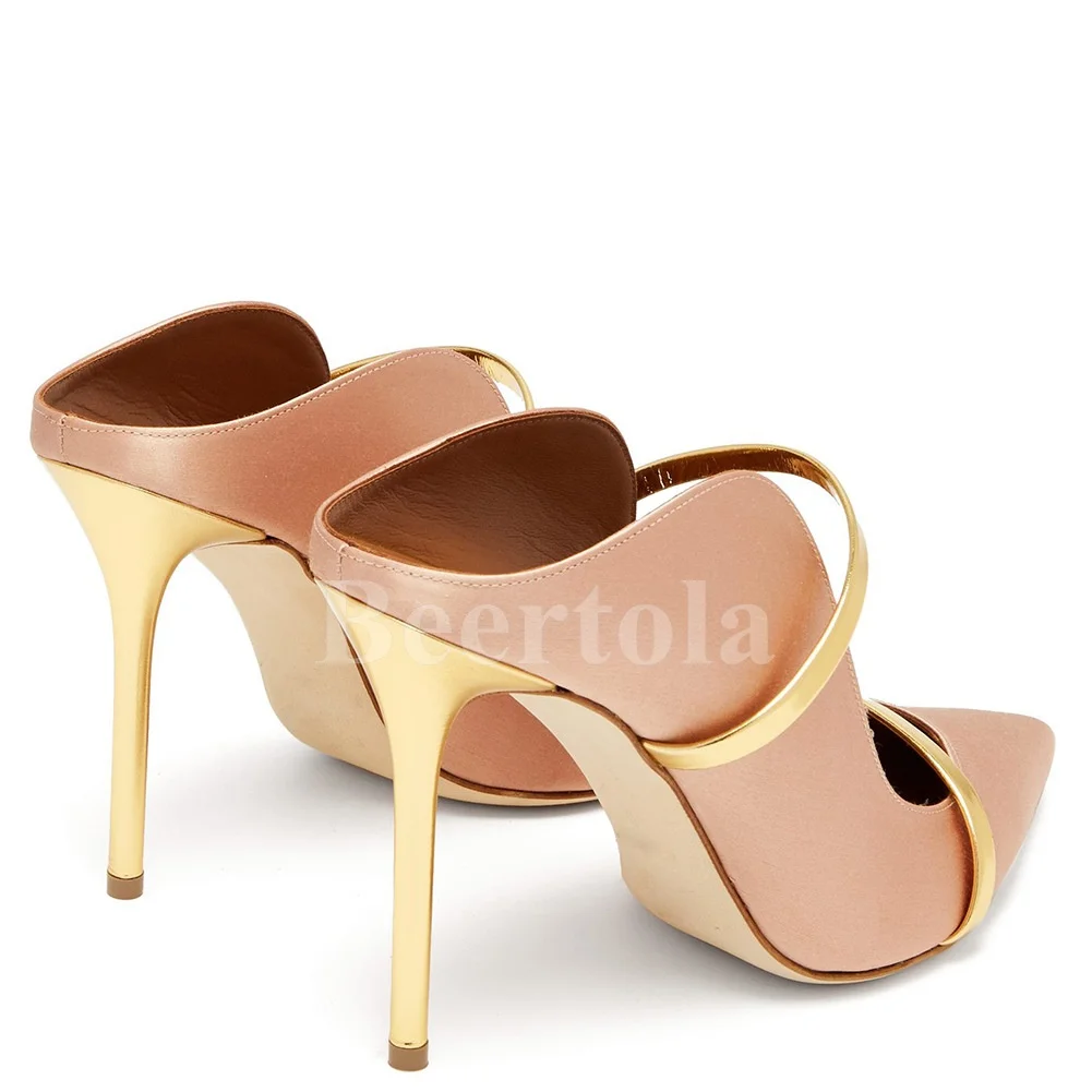 Woman Luxury Slippers Pointed Toe Stilettos High-Heel Muller Shoes Banquet Dress Elegant Sexy Slingback Pumps Large Size 34-46
Woman Luxury Slippers Pointed Toe Stilettos High-Heel Muller Shoes Banquet Dress Elegant Sexy Slingback Pumps Large Size 34-46
