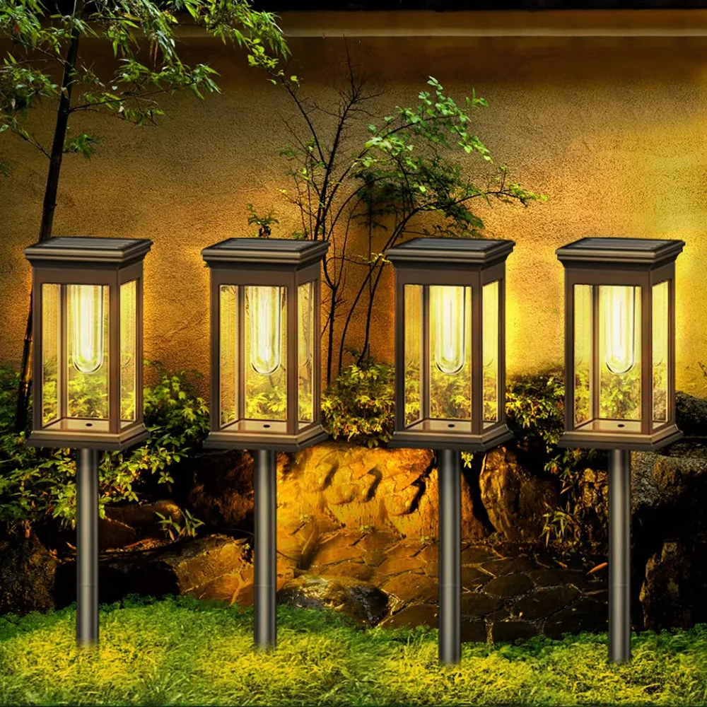 LED Solar Outdoor Pathway Lights Tungsten Filament Bulb Solar Path Walkway Lighting Waterproof Landscape Yard Lawn Driveway
LED Solar Outdoor Pathway Lights Tungsten Filament Bulb Solar Path Walkway Lighting Waterproof Landscape Yard Lawn Driveway