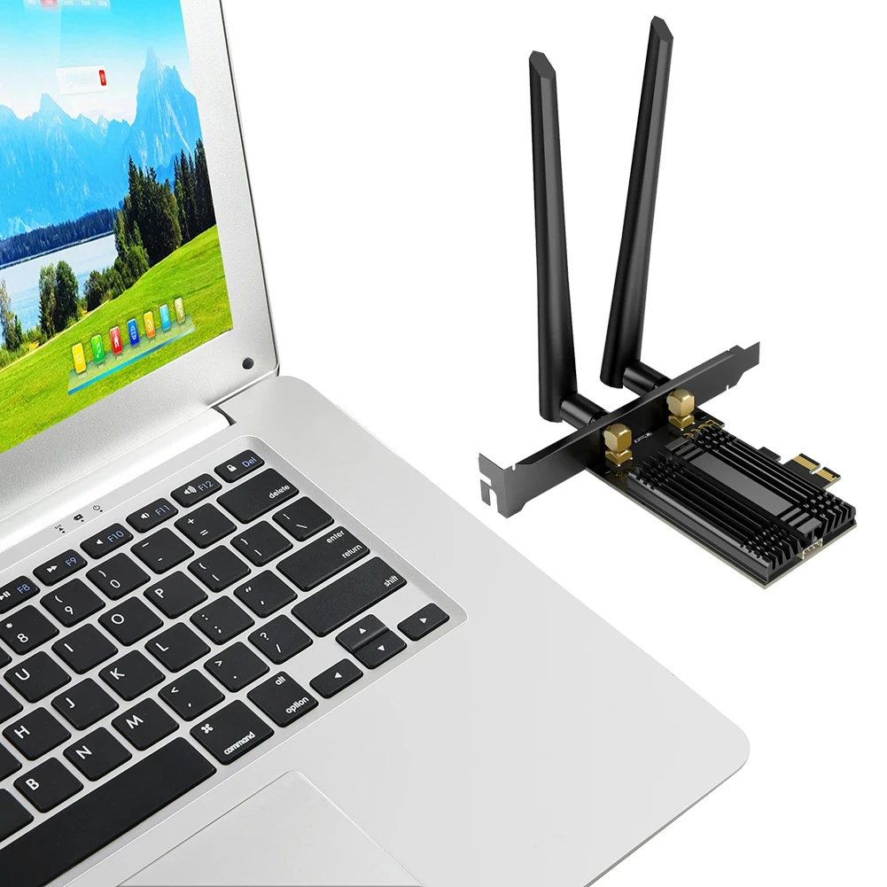 WiFi 7 PCIE Wi-Fi карта 8774Mbps беспроводной сетевой адаптер трехдиапазонный 2,4G/5G/6GHz беспроводной PCIE адаптер для настольного ПК Windows 10/11