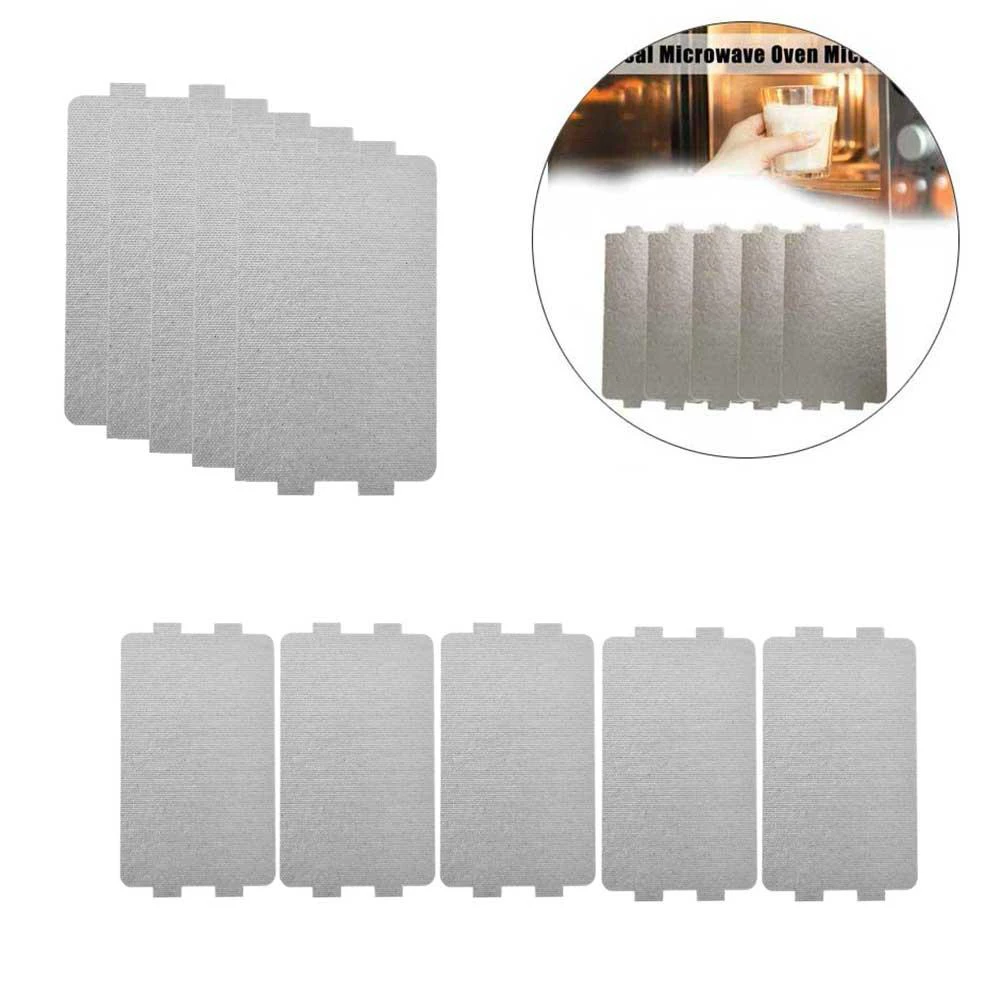 

10pcs Universal Microwave Oven Mica Sheet Wave Guide Cover Sheet Plate Thermal Insulation Anti-oil Baffle Mica Plates Replace