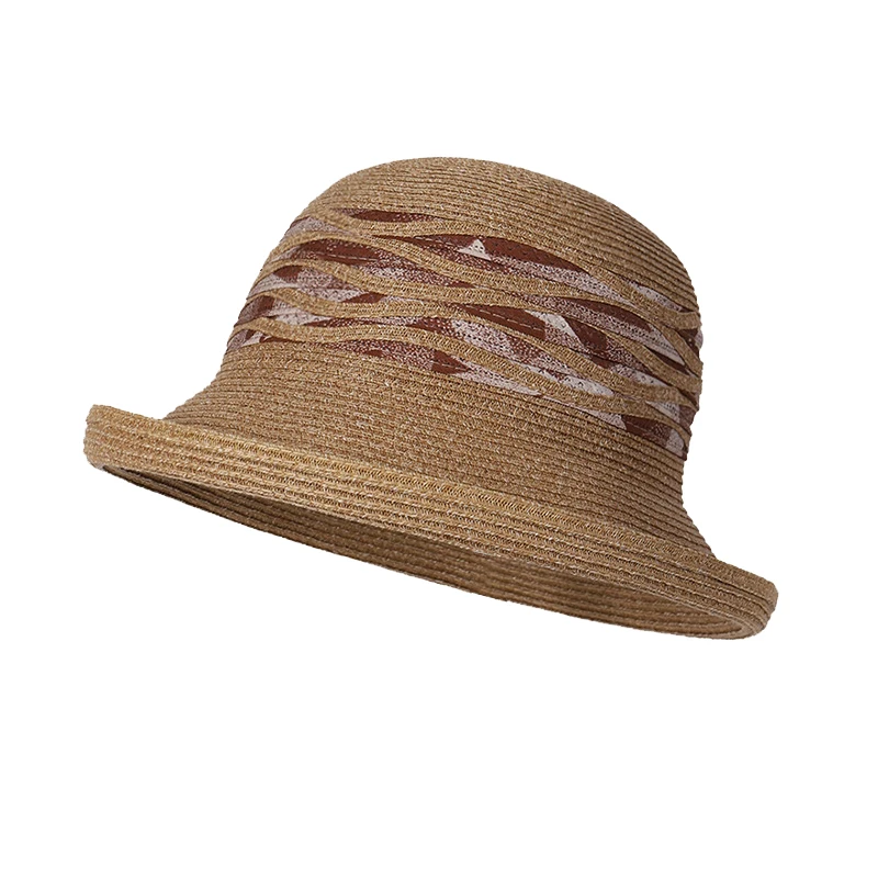 

Summer Hat Women Straw Panama Sunshine Protection Beach Accessory Big Brim Breathable Cap For Holiday Outdoor