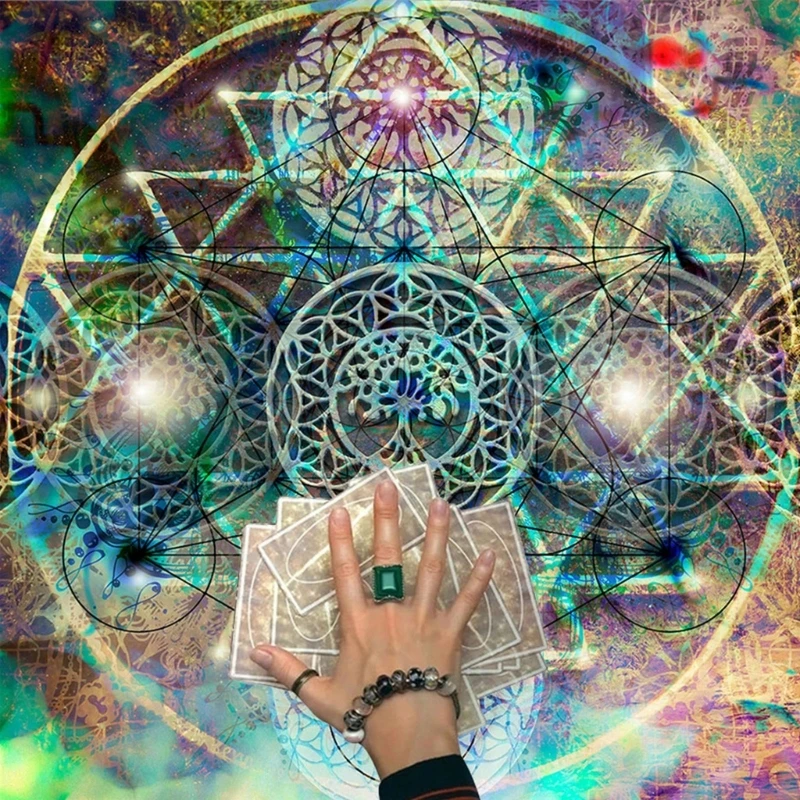 60x60cm Tarot Card Tablecloth Flannel Geometric Figure Divination Altar Cloth Board Game Oracles Card Pad Rune High Quality
60x60cm Tarot Card Tablecloth Flannel Geometric Figure Divination Altar Cloth Board Game Oracles Card Pad Rune High Quality