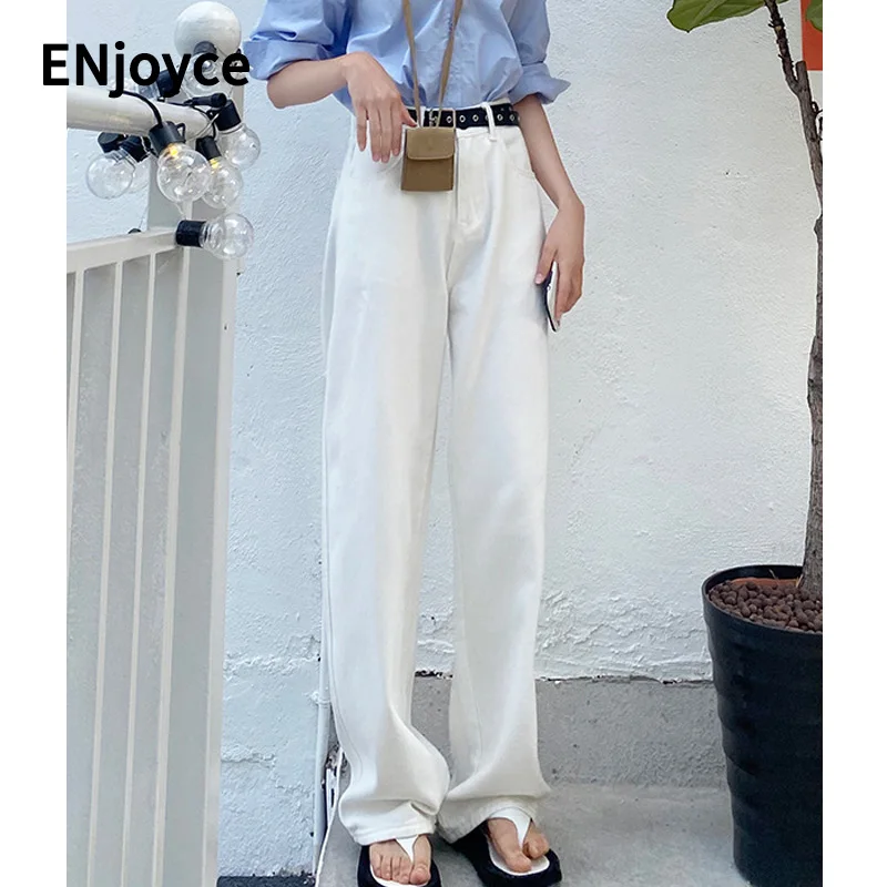 Spring Fall Women High Waist White Jeans Streetwear Ladies Casual Loose Straight Denim Full Pants Wide Leg Trousers
Spring Fall Women High Waist White Jeans Streetwear Ladies Casual Loose Straight Denim Full Pants Wide Leg Trousers