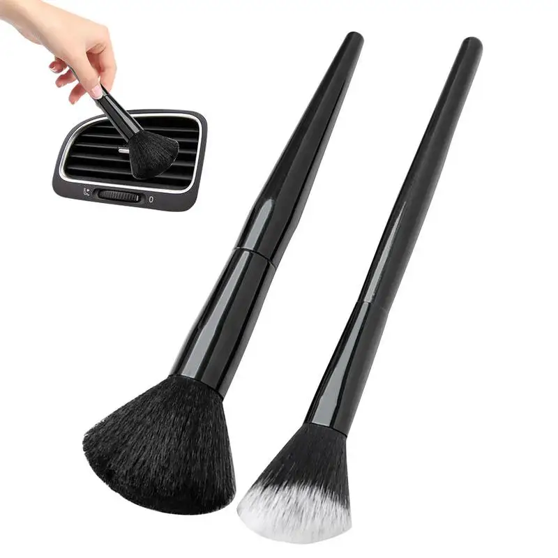 

Car Detailing Brush 2 Pieces Car Detailing Air Vent Brush Car Interior Detail Brush Crevice Cleaning Brush Soft Nylon Wool Car