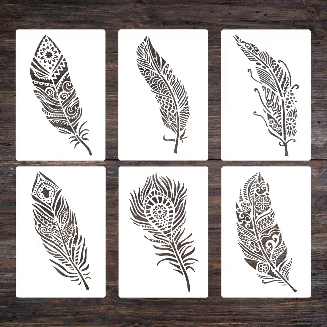 

DIY Craft Layering Stencils For Walls Painting Scrapbooking Stamping Stamp Album Decorative letter stencil 26*18cm 6pcs/set