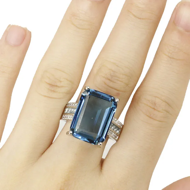 9g 925 SOLID STERLING SILVER Ring Eye Catching Rectangle London Blue Topaz Tsavorite Garnet Smoky Topaz CZ Women Engagement
9g 925 SOLID STERLING SILVER Ring Eye Catching Rectangle London Blue Topaz Tsavorite Garnet Smoky Topaz CZ Women Engagement