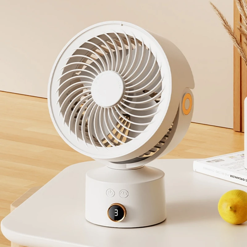

4000mAh Portable Electric fan USB Rechargeable 3 Gear Wireless Desktop Circulator Cooling Fan Oscillating Fan for Bedroom Office