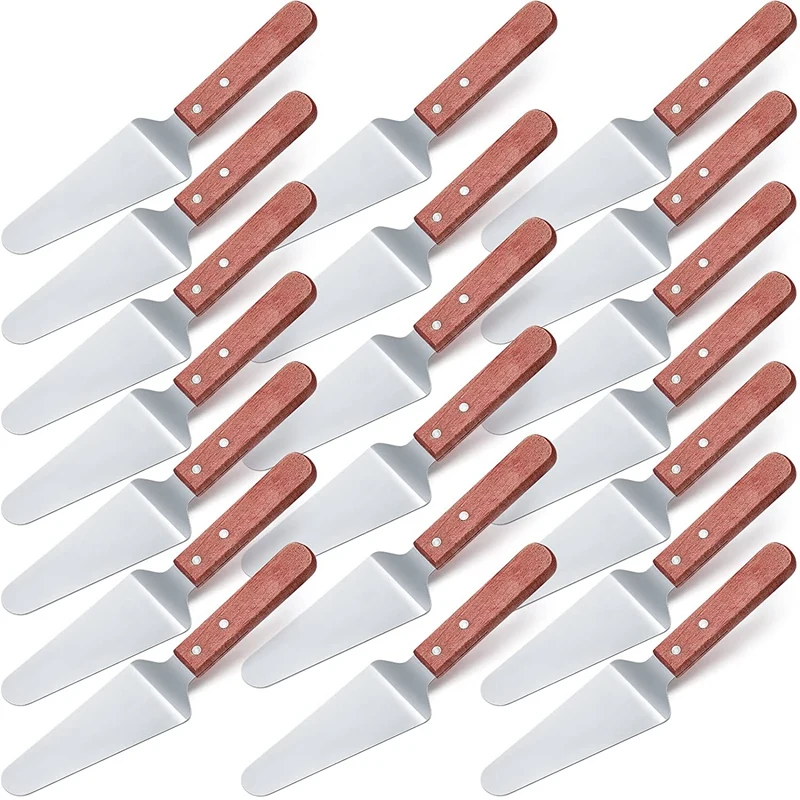 20 Packs Wood Handle Pizza Pie Server Stainless Steel Pizza Spatula Server Non Slip Triangular Spade For Desserts Pizza
20 Packs Wood Handle Pizza Pie Server Stainless Steel Pizza Spatula Server Non Slip Triangular Spade For Desserts Pizza