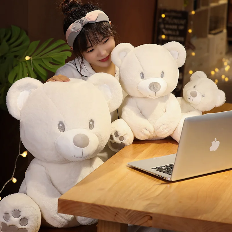 New Arrival Lovely White Teddy Bear Stuffed Animals Plush Toy Throw Pillows Sofa Cushion Home Decoriations Gifts for Kids
New Arrival Lovely White Teddy Bear Stuffed Animals Plush Toy Throw Pillows Sofa Cushion Home Decoriations Gifts for Kids