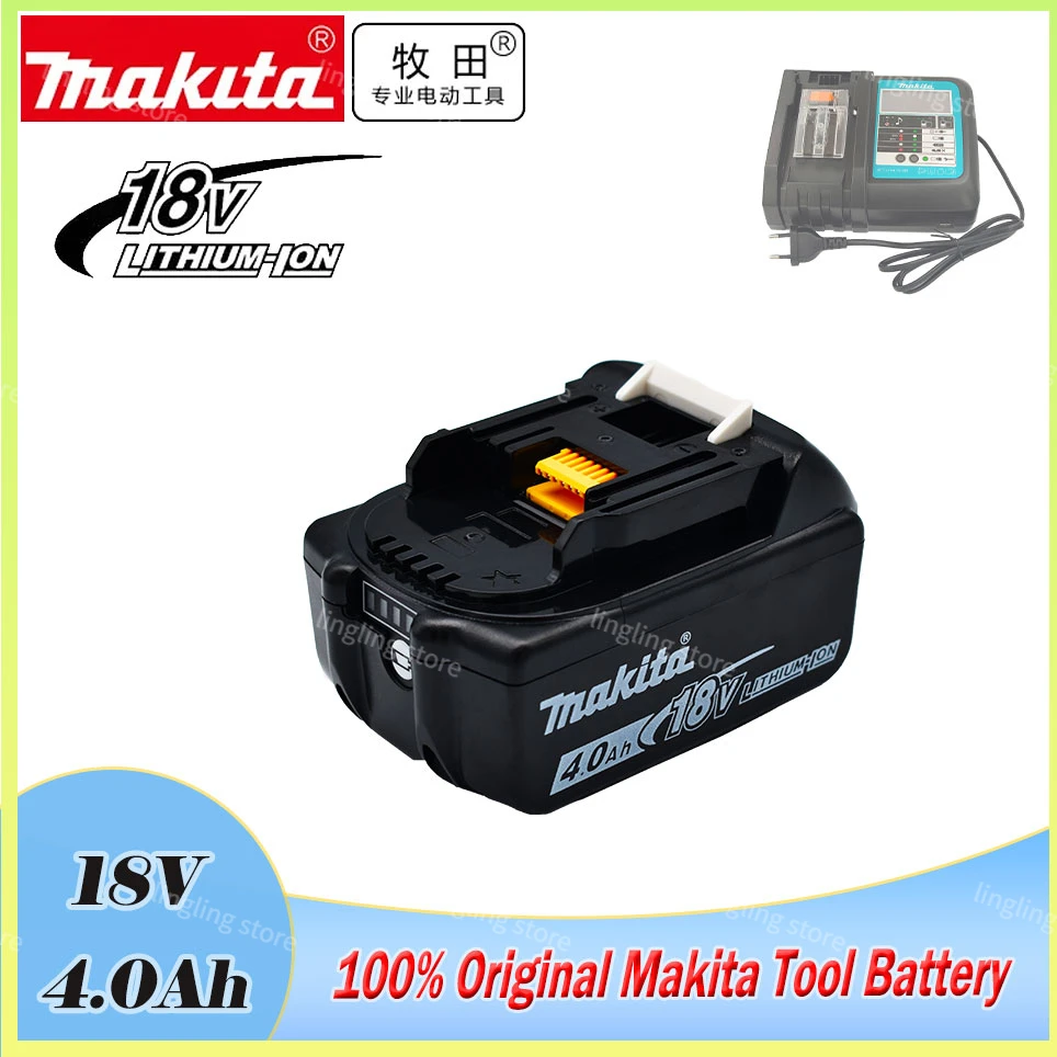 18V 4000mAH/4.0Ah Makita Original With LED lithium ion replacement LXT BL1860B BL1850 Makita rechargeable power tool battery
18V 4000mAH/4.0Ah Makita Original With LED lithium ion replacement LXT BL1860B BL1850 Makita rechargeable power tool battery
