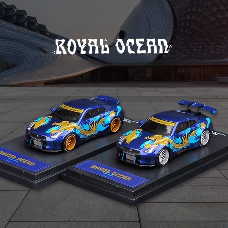 TimeMicro1:64 Nissan GTR R35 Royal Ocean Arowana Коллекционная модель из сплава с низким хвостом
TimeMicro1:64 Nissan GTR R35 Royal Ocean Arowana Коллекционная модель из сплава с низким хвостом