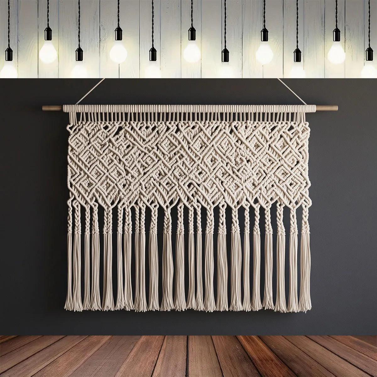 Bohemian Wood & Bead Wall Hanging 5 S292ecb47eb1e47aa9f98255e68d2ae85v