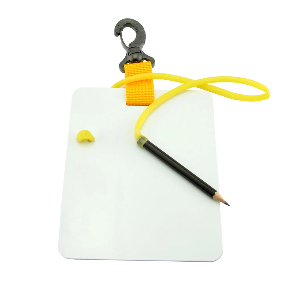 Underwater Writing Board Scuba Diving Underwater With Swivel Clip Pencil 1PC Black/Yellow Hot Sale 2023 New High Quality
Underwater Writing Board Scuba Diving Underwater With Swivel Clip Pencil 1PC Black/Yellow Hot Sale 2023 New High Quality