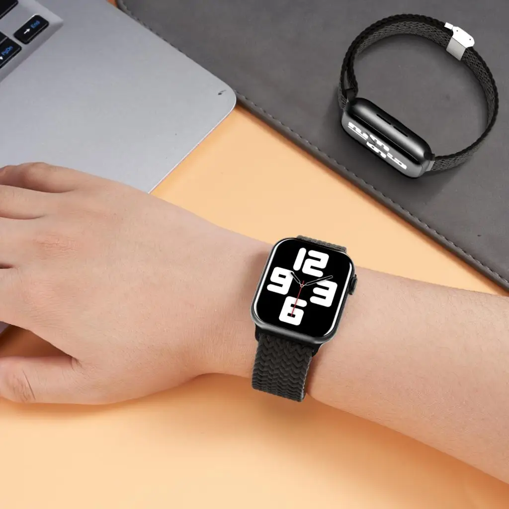 Braided Solo Loop For Apple watch band 45mm 41mm 44mm 40mm 42mm 49mm Elastic Nylon bracelet iWatch serie 3 se 6 7 8 ultra strap Braided Solo Loop For Apple watch band 45mm 41mm 44mm 40mm 42mm 49mm Elastic Nylon bracelet iWatch serie 3 se 6 7 8 ultra strap