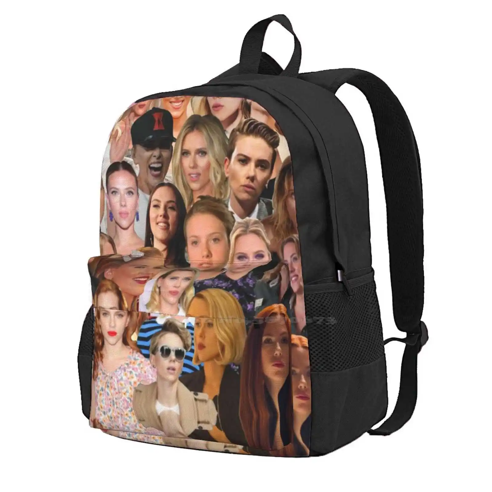 

Scarlett Johansson Photo Collage Backpacks For School Teenagers Girls Travel Bags Collages Photo Collage Johansson Scarlett