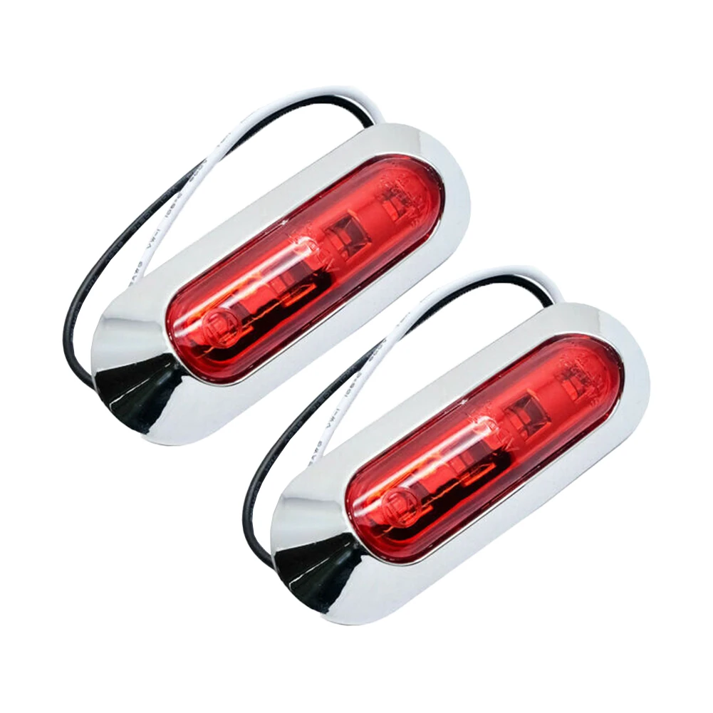2Pcs 4-LED Side Marker Light Lamp Clearance Cars Truck Trailer Chrome 12V-24V Waterproof Car Light Accessories
2Pcs 4-LED Side Marker Light Lamp Clearance Cars Truck Trailer Chrome 12V-24V Waterproof Car Light Accessories