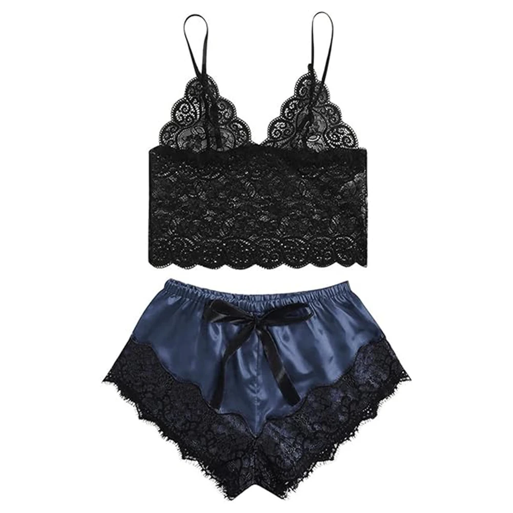 Women Lace Underwear Suit Sexy Transparent Vest Sleepwear Lingerie Pajamas Set Tops Ultrathin Bra & Brief Sets Nightwear
Women Lace Underwear Suit Sexy Transparent Vest Sleepwear Lingerie Pajamas Set Tops Ultrathin Bra & Brief Sets Nightwear