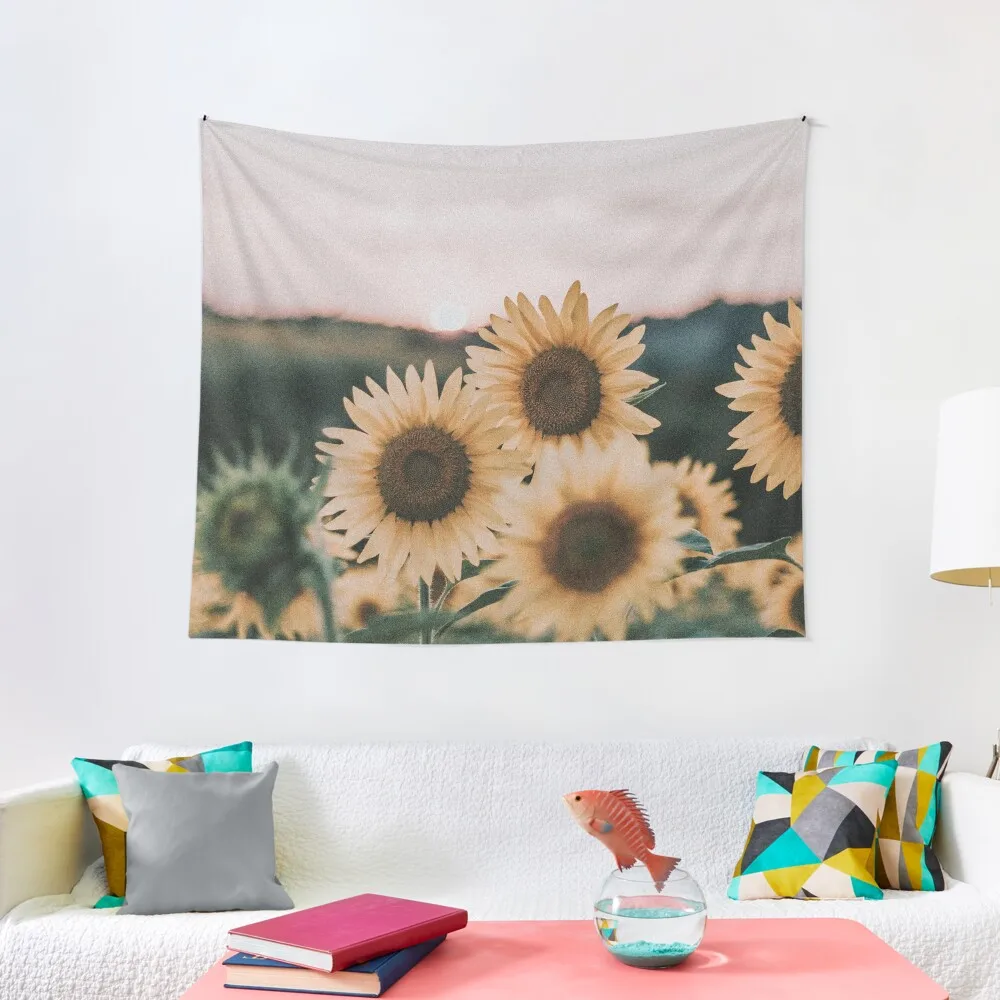 

sunflowers + sunset Tapestry Wall Hanging Decor Decor For Room Bed Room Decoration Tapestry