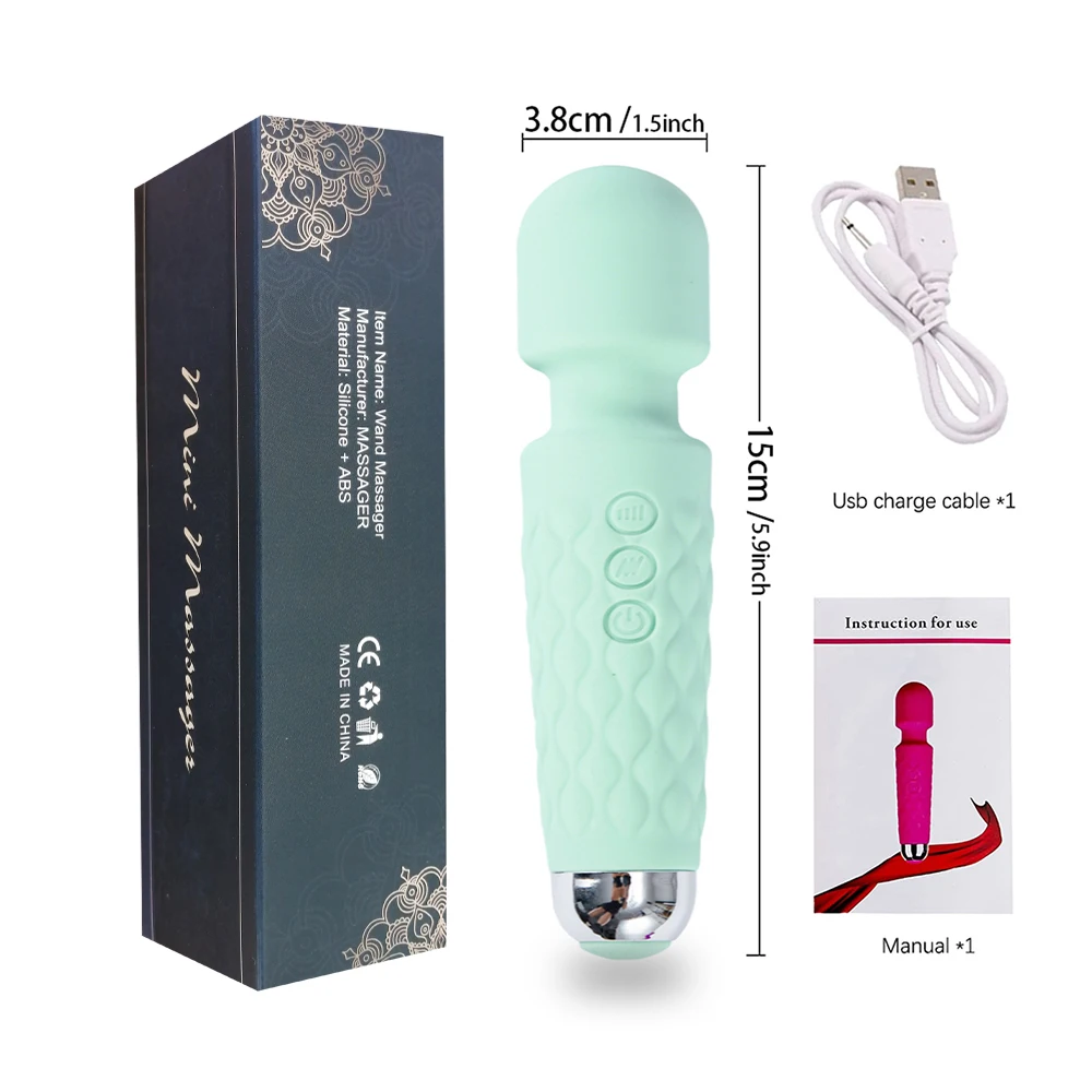 20 Modes Strong Vibration Upgraded Mini Vibrator Usb Charging Handheld Wand Massager G-Spot Clitoris Vibrator Sex Toys for Women 20 Modes Strong Vibration Upgraded Mini Vibrator Usb Charging Handheld Wand Massager G-Spot Clitoris Vibrator Sex Toys for Women