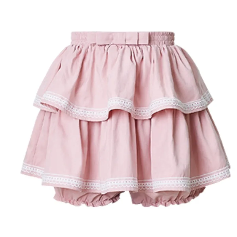 

Adagirl Pink Bow Mini Skirt Women Kawaii High Waist Ruffles A-line Skirts Women Y2k Sweet Girl Cutecore Lolita Skirt For Summer