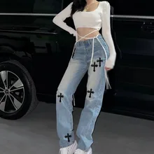 Feynzo Women Pant Woman Jeans High Waist Denim Pants Wide Leg Denim Clothing Blue Jeans Vintage Quality Fashion Straight Pants 
Feynzo Women Pant Woman Jeans High Waist Denim Pants Wide Leg Denim Clothing Blue Jeans Vintage Quality Fashion Straight Pants