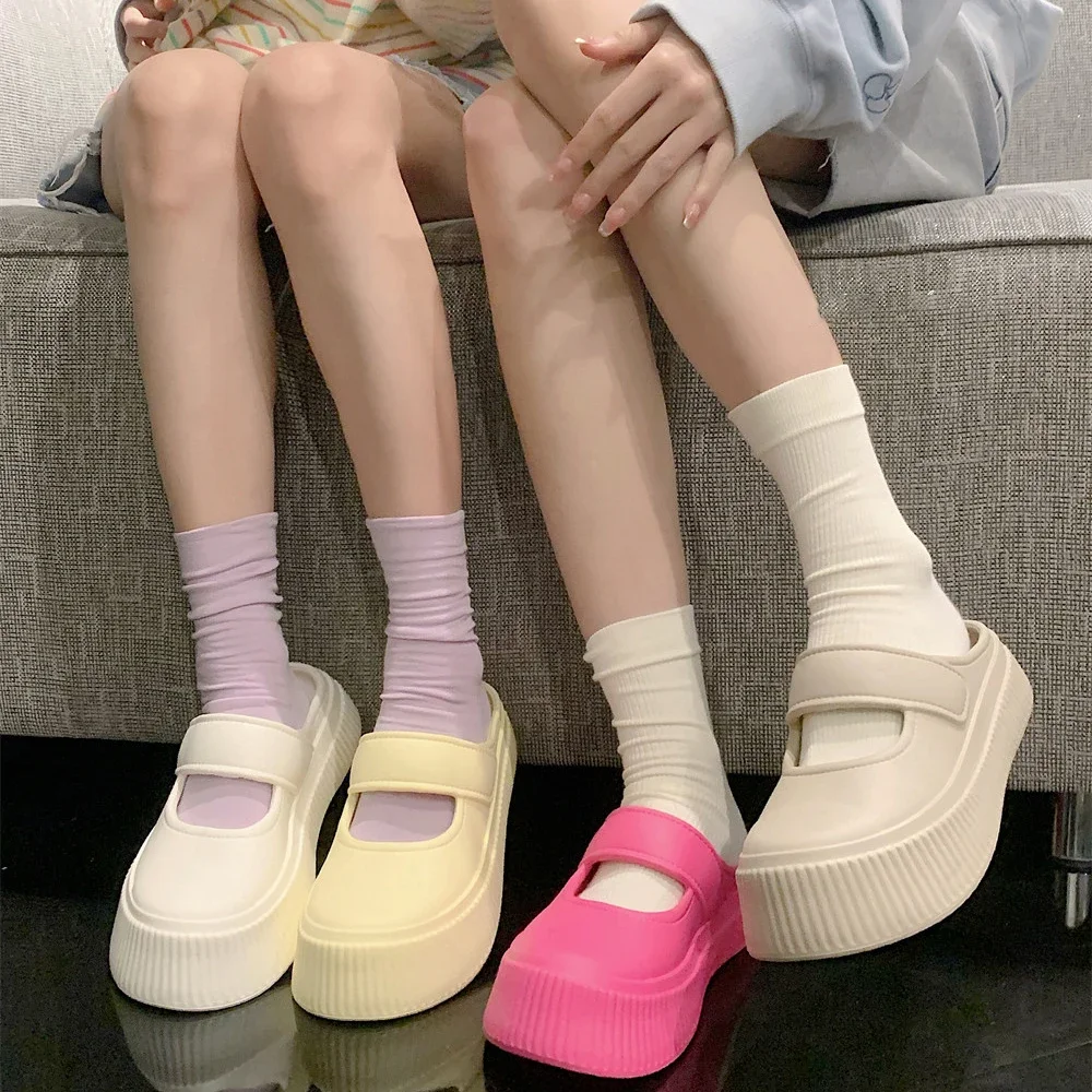 Summer Outwear Slippers Candy Color Round Head Thickened Soft Bottom Comfortable Anti Slip Durable Vacation Beach Slippers Girl
Summer Outwear Slippers Candy Color Round Head Thickened Soft Bottom Comfortable Anti Slip Durable Vacation Beach Slippers Girl