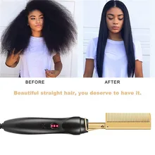 Fast Heating Comb Electric Hair Straightener Irons Curlers Wet Dry Use Women Men Hair Flat Iron Comb For Hair Straightener Brush
Fast Heating Comb Electric Hair Straightener Irons Curlers Wet Dry Use Women Men Hair Flat Iron Comb For Hair Straightener Brush