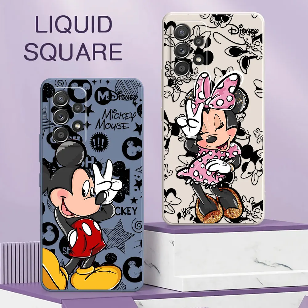 Minnie Mickey Mouse Disneys A56 Case For Samsung Galaxy A55 A54 A53 A36 A35 A34 A52 A72 A32 A51 A26 A56 5G Silicone Phone Cover Minnie Mickey Mouse Disneys A56 Case For Samsung Galaxy A55 A54 A53 A36 A35 A34 A52 A72 A32 A51 A26 A56 5G Silicone Phone Cover