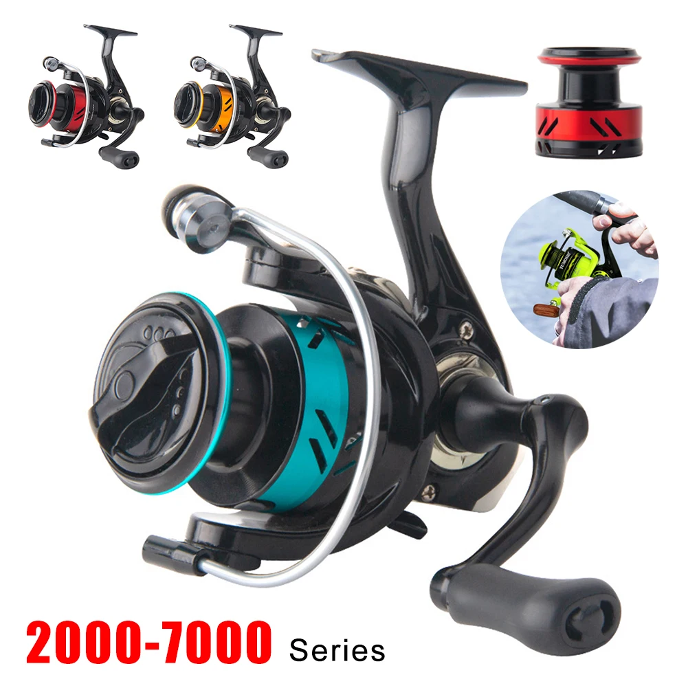 

Outdoor Spinning Fishing Reels AC2000-7000 Max Drag 8KG Metal Spool 5.2:1 Gear Ratio Fishing Tackl Jig Carp Reel Coil Wheel