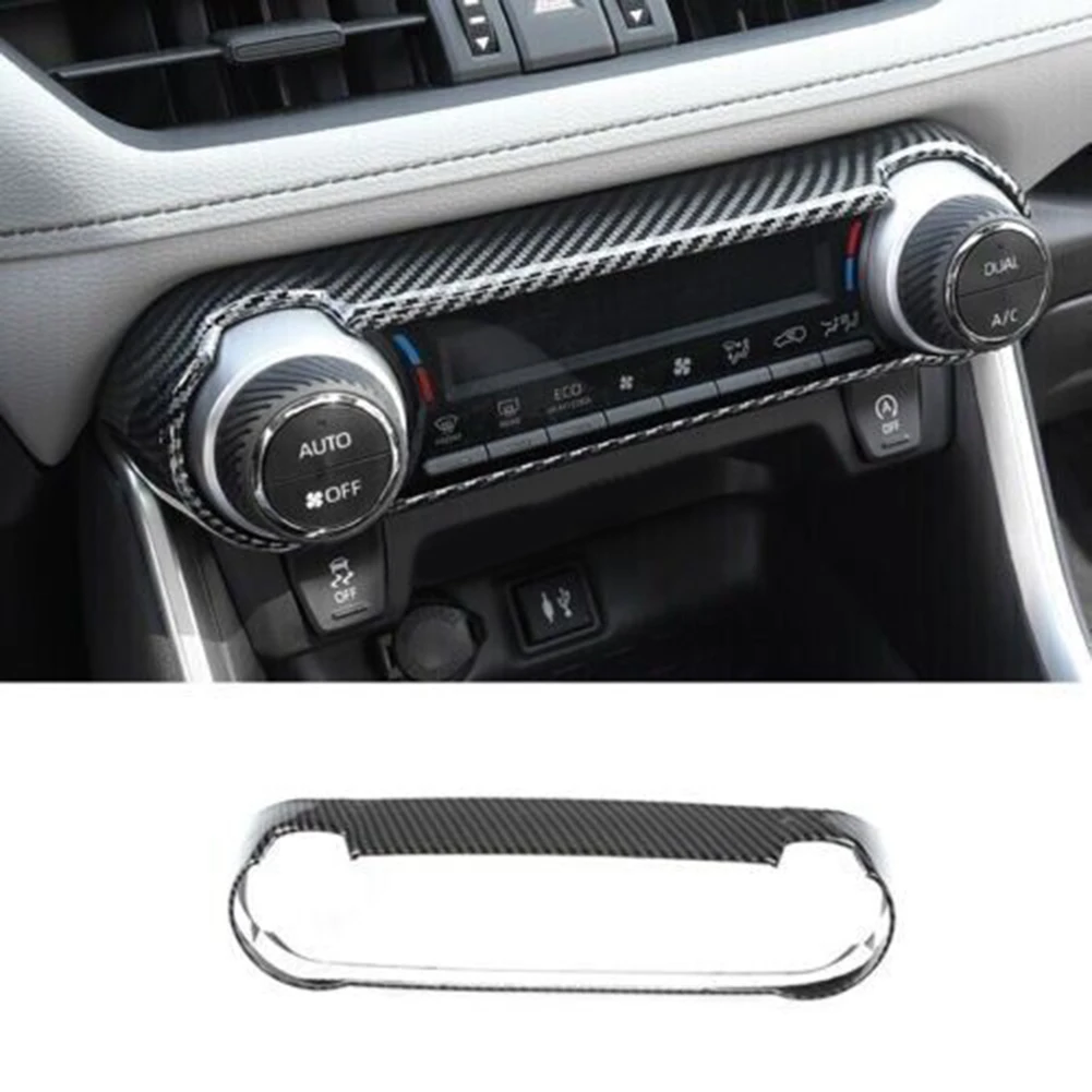 1pc Carbon Fiber ABS Car Center Console Switch Panel Trim Black Air-Conditioning Control Panel For Toyota For RAV4 2019~2022
1pc Carbon Fiber ABS Car Center Console Switch Panel Trim Black Air-Conditioning Control Panel For Toyota For RAV4 2019~2022