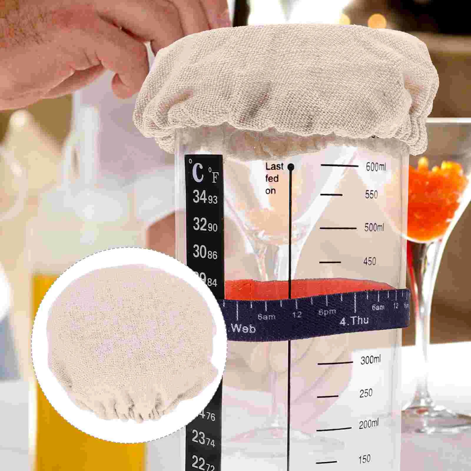 Elastic Cloth Jar Covers Unbleached Organic Cotton Stretchy Bowl Covers Reusable Breathable Muslin Cloth Covers Wide Mouth
Elastic Cloth Jar Covers Unbleached Organic Cotton Stretchy Bowl Covers Reusable Breathable Muslin Cloth Covers Wide Mouth