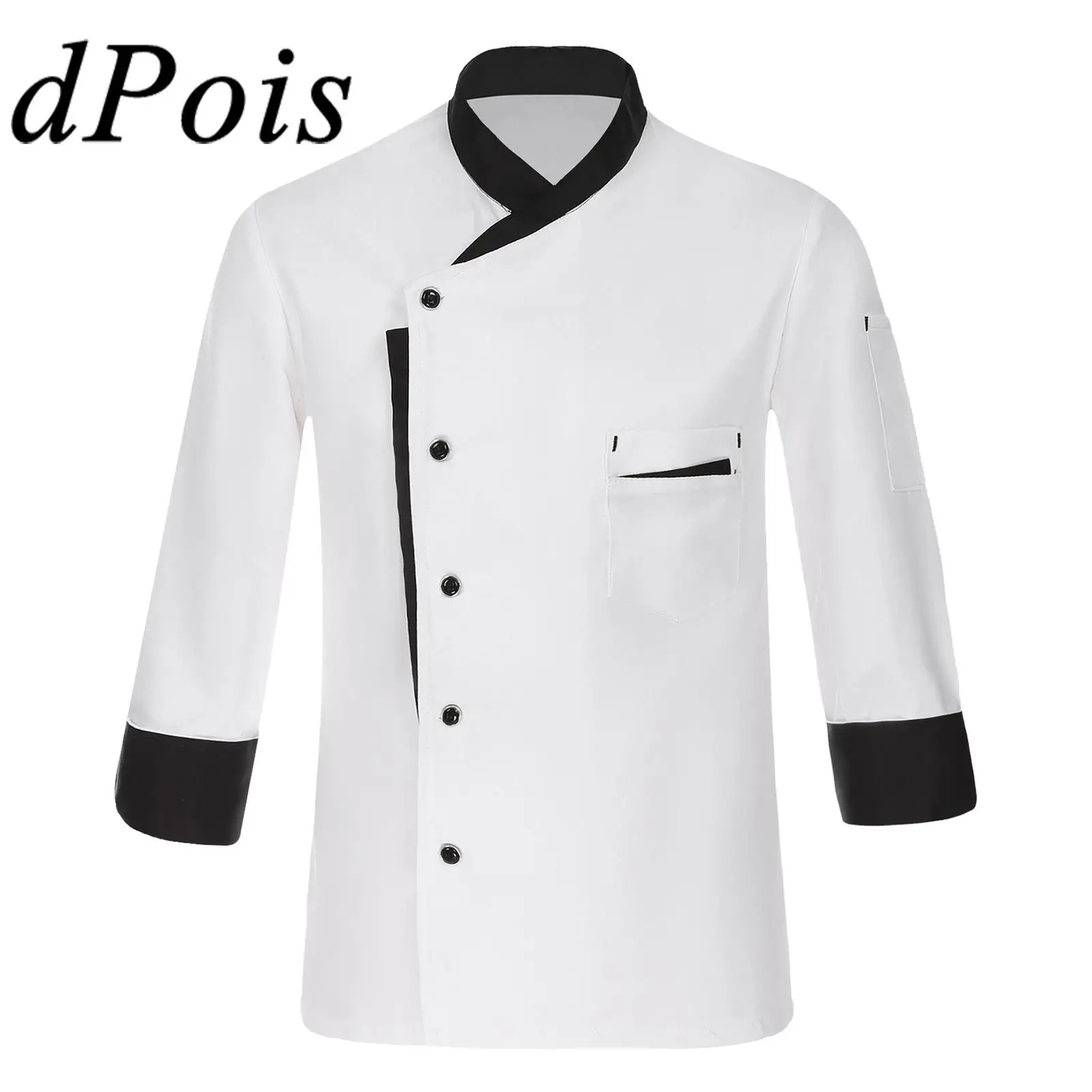 Men's Chef Jackets Mens Long Sleeve Cook Chef Coat Kitchen Bakery Hotel Restaurant Uniform Workwear Button Down Cooking Shirt
Men's Chef Jackets Mens Long Sleeve Cook Chef Coat Kitchen Bakery Hotel Restaurant Uniform Workwear Button Down Cooking Shirt