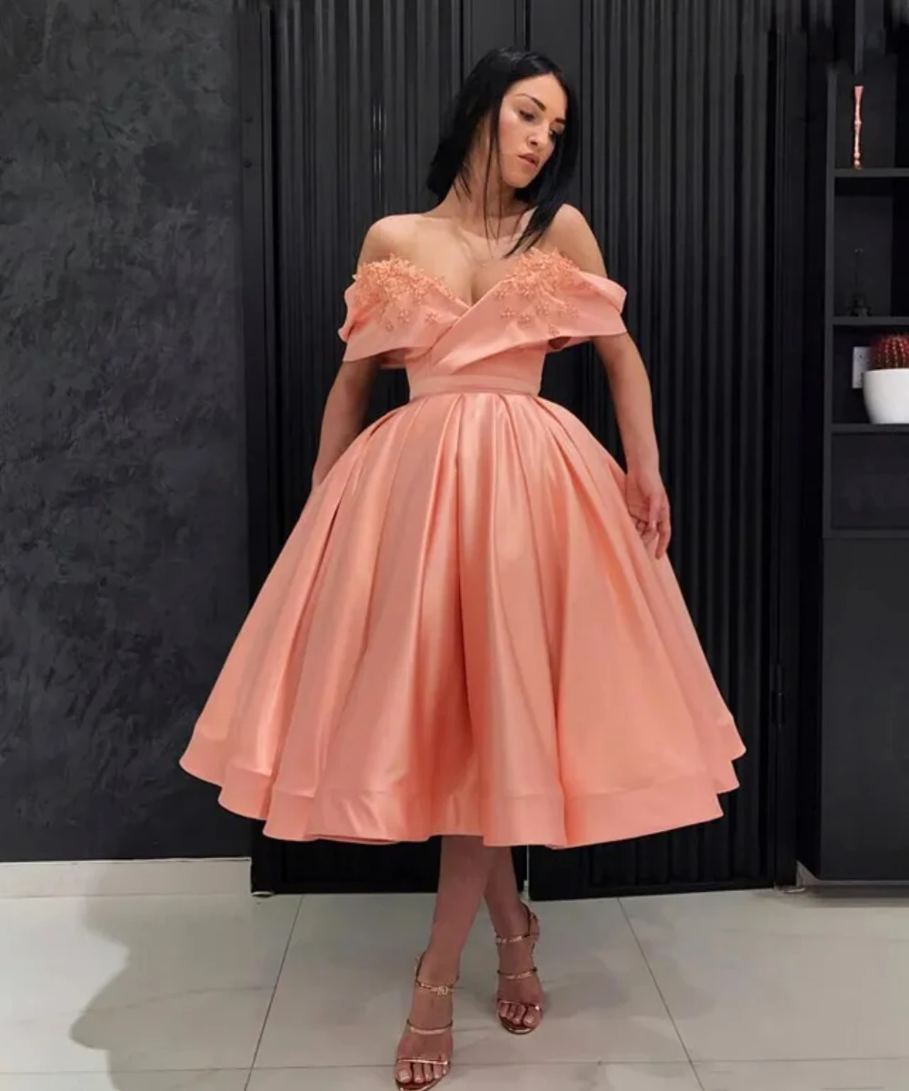 Light Pink Off Shoulder Ball Gown Cocktail Dresses Pearls Handmade Flowers Simple Evening Dresses Party Gowns Formal Prom Dress
Light Pink Off Shoulder Ball Gown Cocktail Dresses Pearls Handmade Flowers Simple Evening Dresses Party Gowns Formal Prom Dress