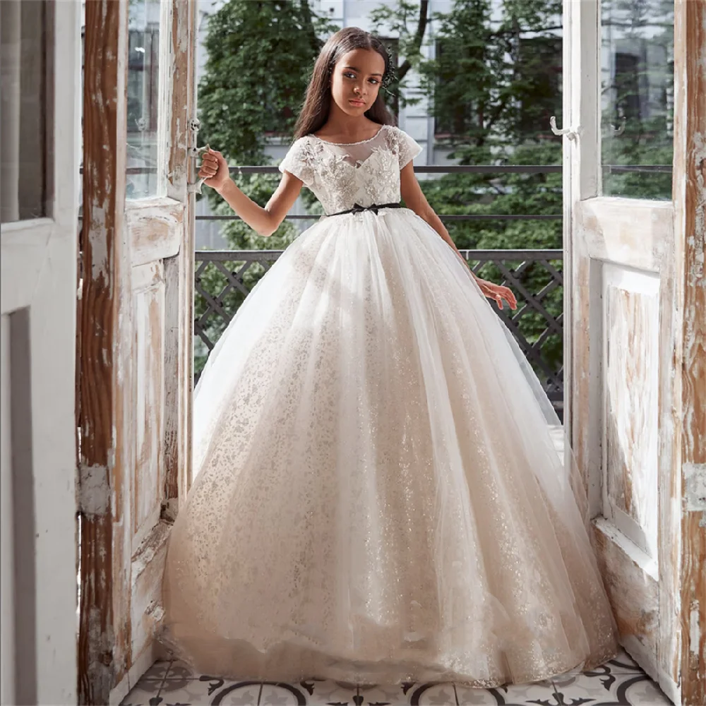 Luxury Flower Girl Dresses for Wedding Prom Party Pageant Gowns Lace Floral Appliques Kids Birthday Dress Princess Communion
Luxury Flower Girl Dresses for Wedding Prom Party Pageant Gowns Lace Floral Appliques Kids Birthday Dress Princess Communion