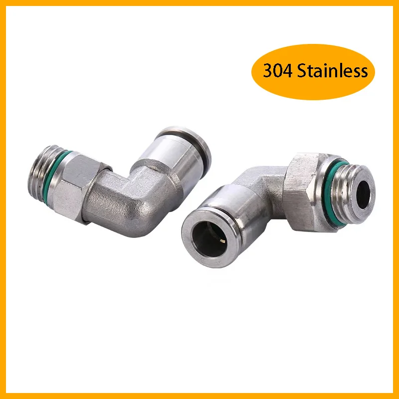 PL 304 Stainless Steel G Thread Pneumatic Quick Fitting Coupling 1/8" 1/4" 3/8" 1/2" External Thread Trachea Hose Connector
PL 304 Stainless Steel G Thread Pneumatic Quick Fitting Coupling 1/8" 1/4" 3/8" 1/2" External Thread Trachea Hose Connector