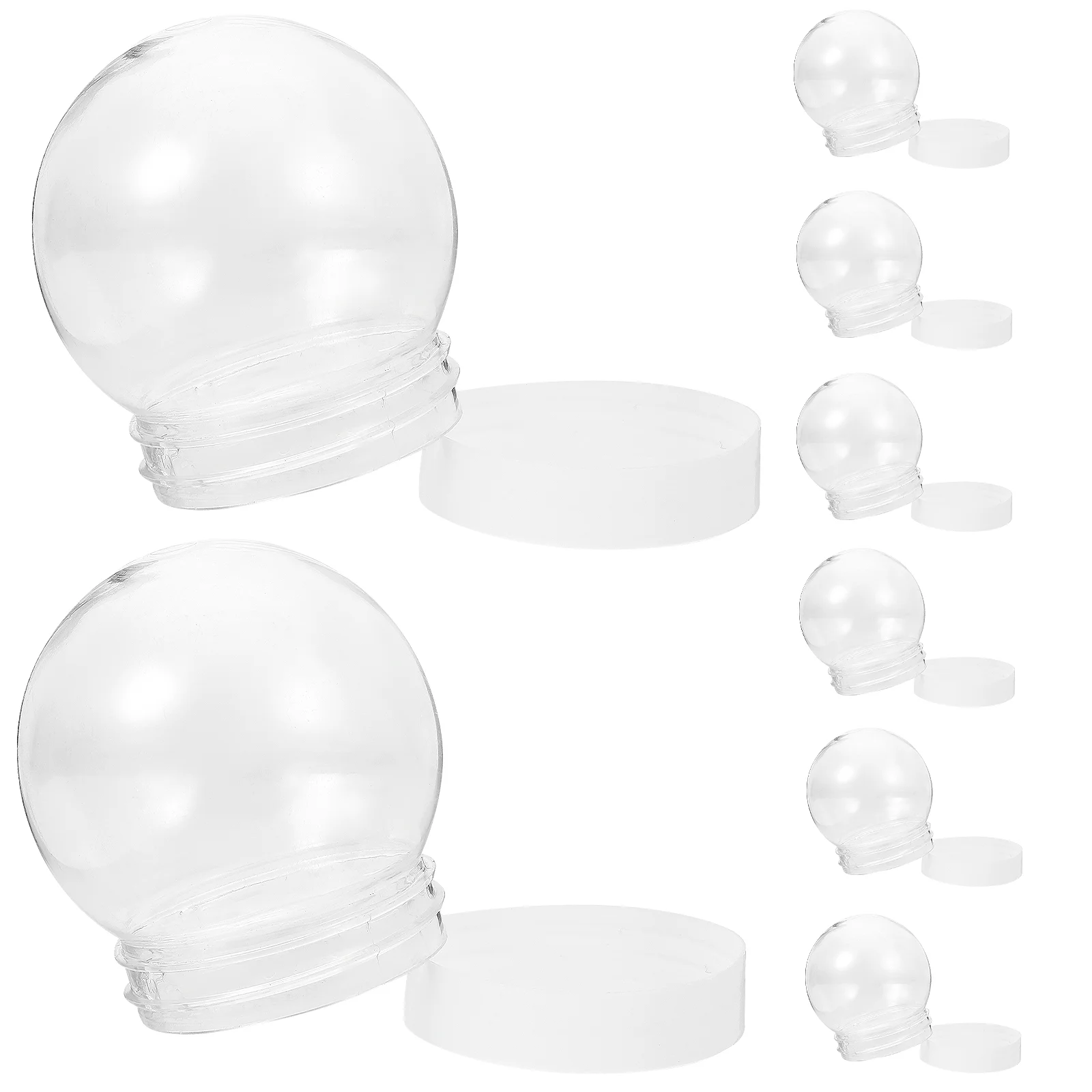DIY Snow Globe Small Snowglobe Empty Water Globes Christmas Clear Plastic Snow Globe Unique Compact for DIY Crafts
DIY Snow Globe Small Snowglobe Empty Water Globes Christmas Clear Plastic Snow Globe Unique Compact for DIY Crafts