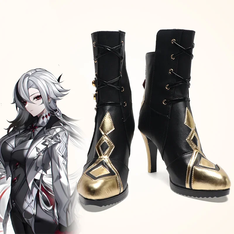 Game Genshin Impact Arlecchino Cosplay Shoes Unisex PU Leather High Heels Cos Costume Accessories Halloween Party Boots Prop
Game Genshin Impact Arlecchino Cosplay Shoes Unisex PU Leather High Heels Cos Costume Accessories Halloween Party Boots Prop